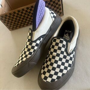 Vans Checkerboard Slip On BMX Dark Gum Mens  9.5